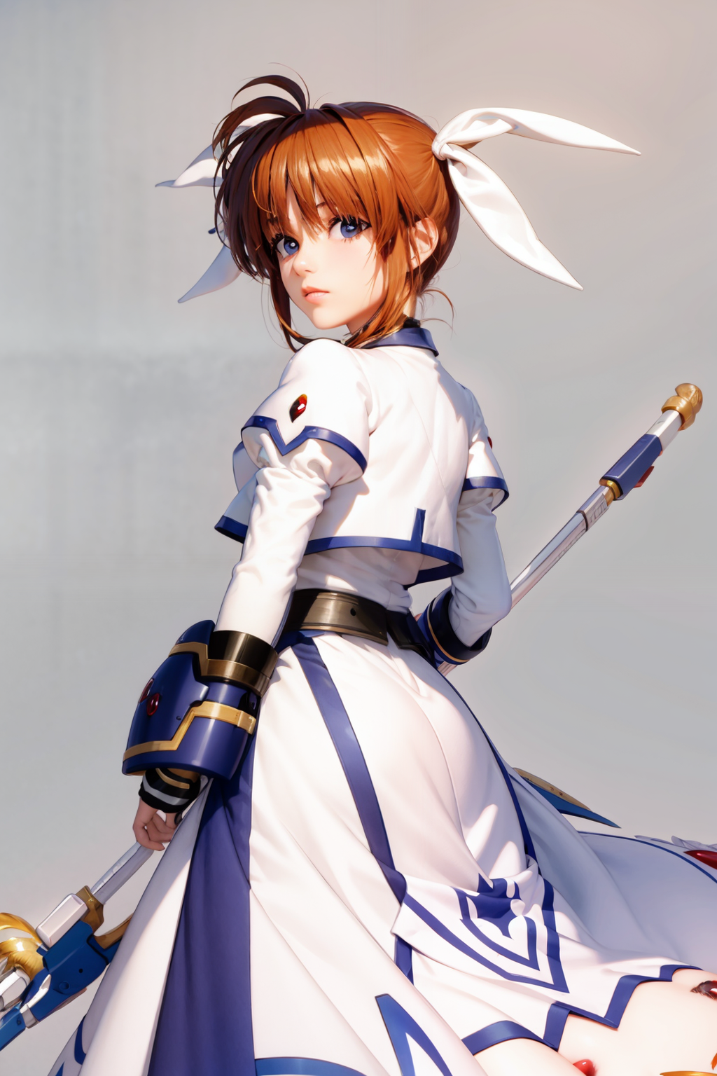 00811-3668319826-masterpiece, best quality,1girl,solo,takamachi nanoha,raising heart, grey background, (kbxll_0.6).png
